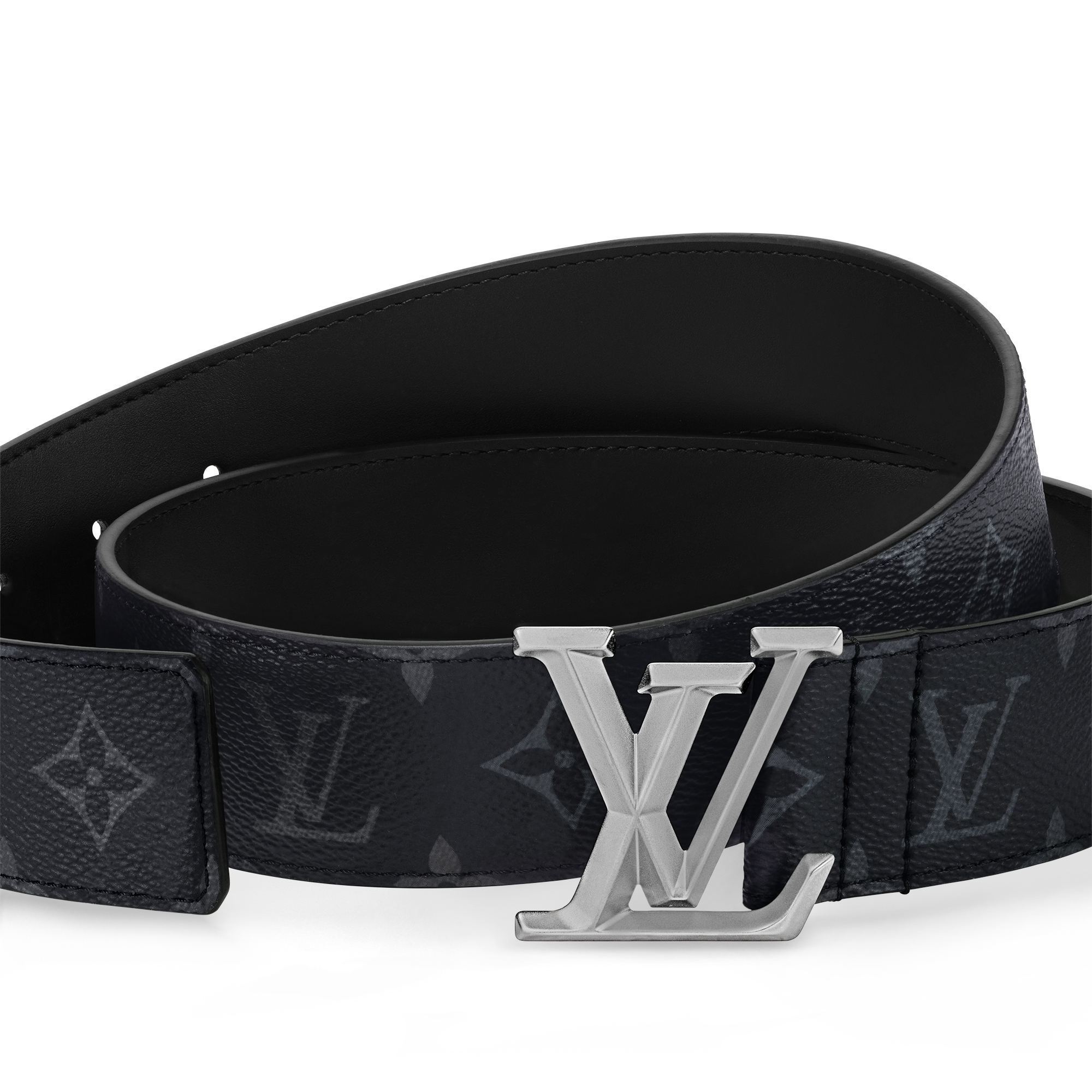 LV Pyramide 40MM Belt Monogram Eclipse Canvas in Men