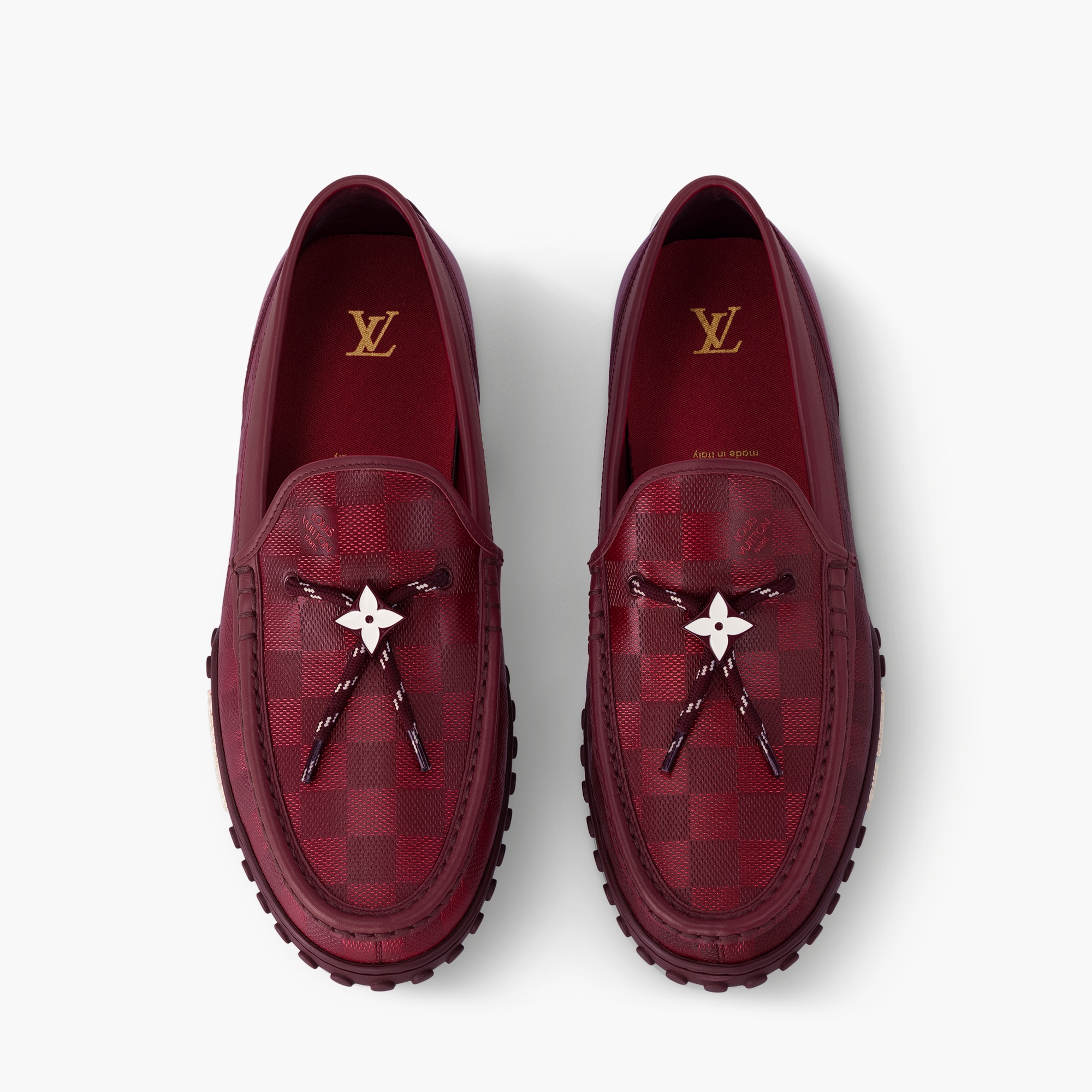 Loafers Louis Vuitton Zapatos Rojos LV Racer Mocassin