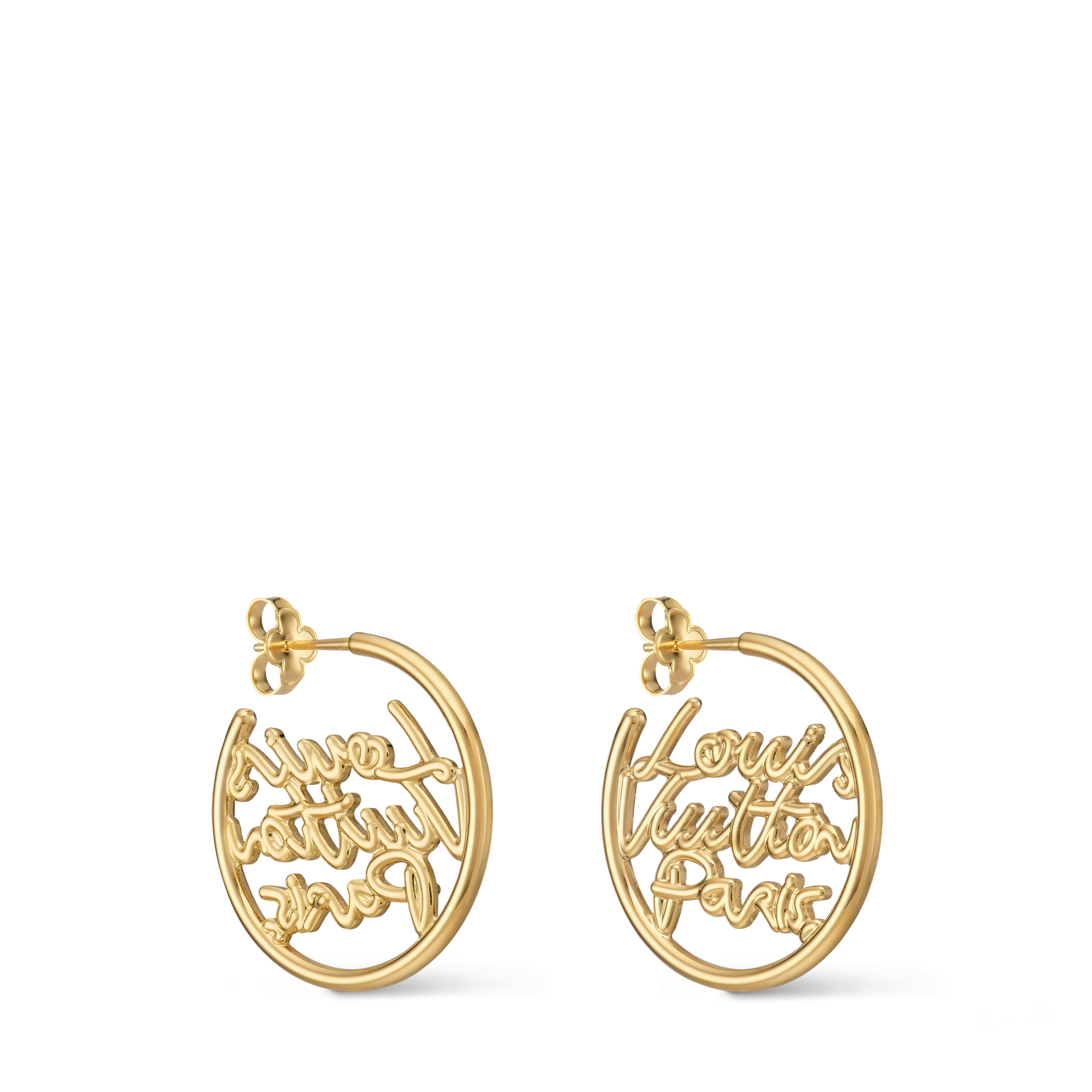 LV Script Hoops PM S00 - Fashion Jewellery M03527 | LOUIS VUITTON