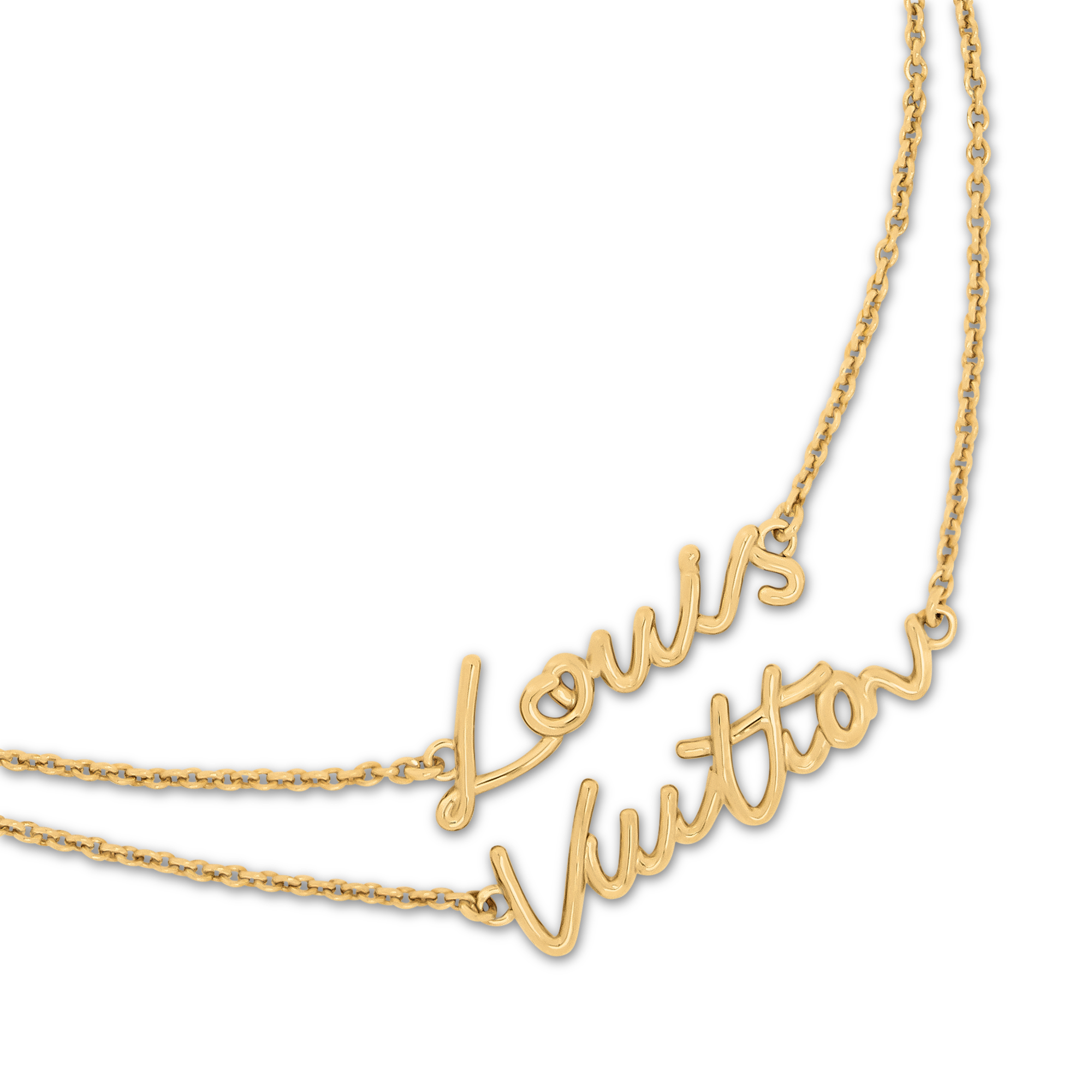 LV Script Necklace S00 in Women