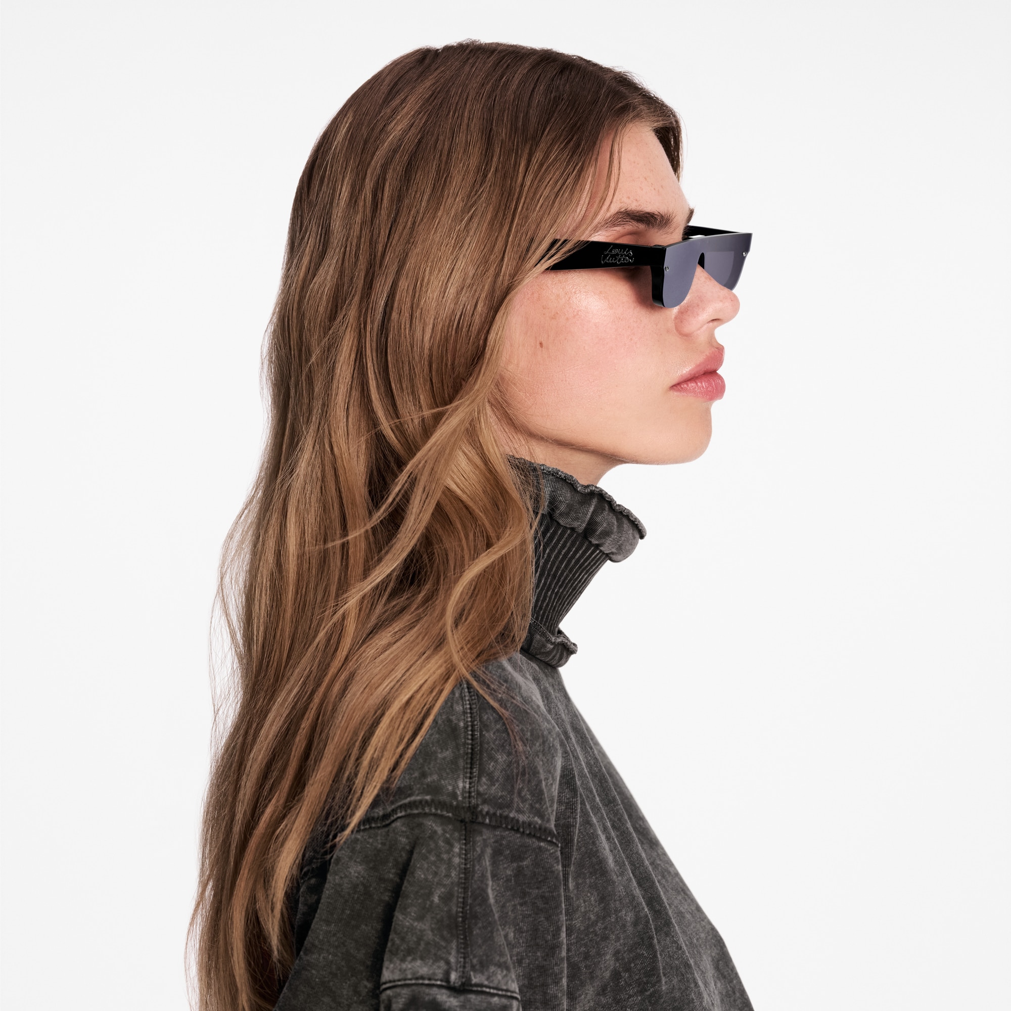 LV Script Rectangle Sunglasses S00 in Women