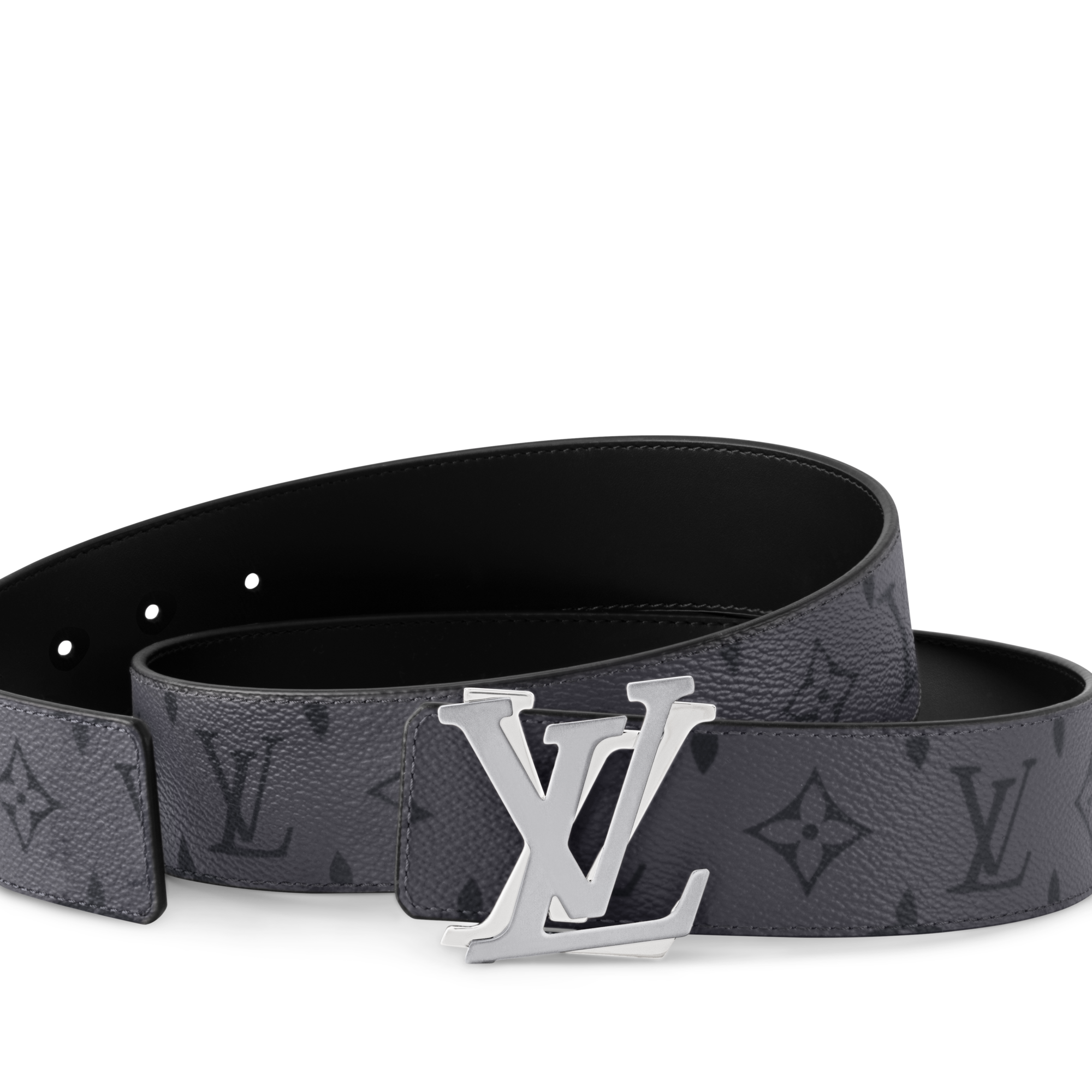 LV Shake 40mm Reversible Belt Monogram Eclipse Reverse in Men