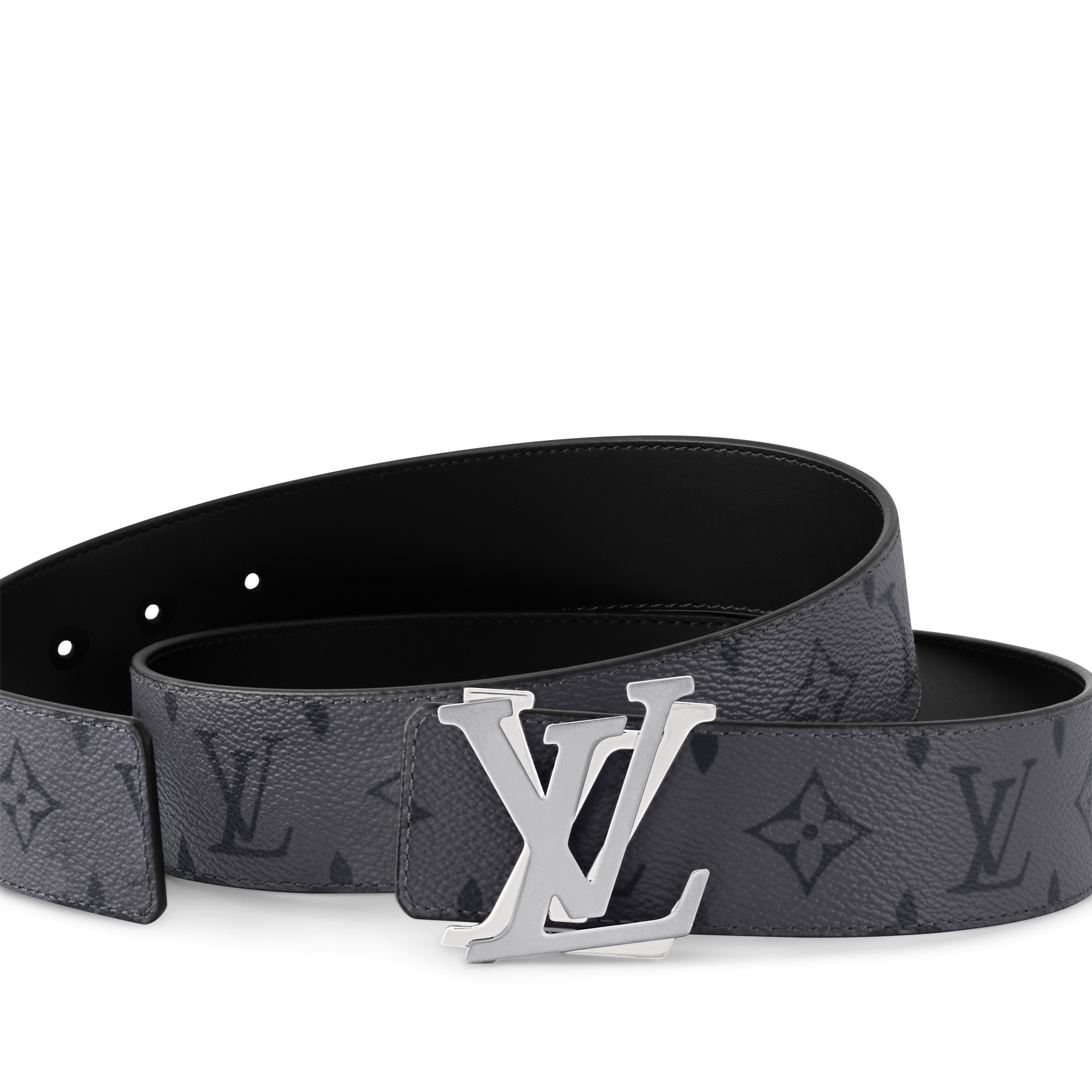 LV Shake 40mm Reversible Belt Monogram Eclipse Reverse in Men