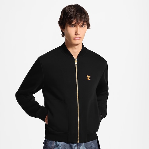LV Signature Elegant Jersey Bomber back view