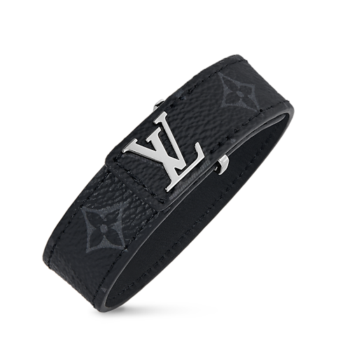 LV Slim Bracelet Monogram Eclipse Canvas in Men's Fashion Jewelry All Fashion Jewelry collections by Louis Vuitton (Product zoom)
