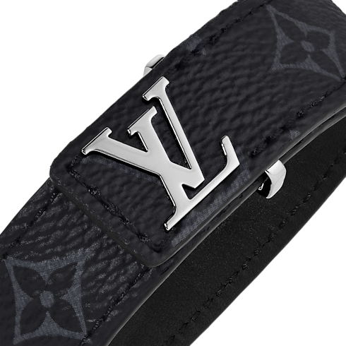 LV Slim Bracelet Monogram Eclipse Canvas in Men's Fashion Jewelry All Fashion Jewelry collections by Louis Vuitton (Product zoom)