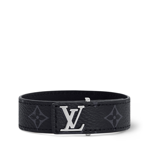 LV Slim Bracelet Monogram Eclipse Canvas in Men's Fashion Jewelry All Fashion Jewelry collections by Louis Vuitton (Product zoom)