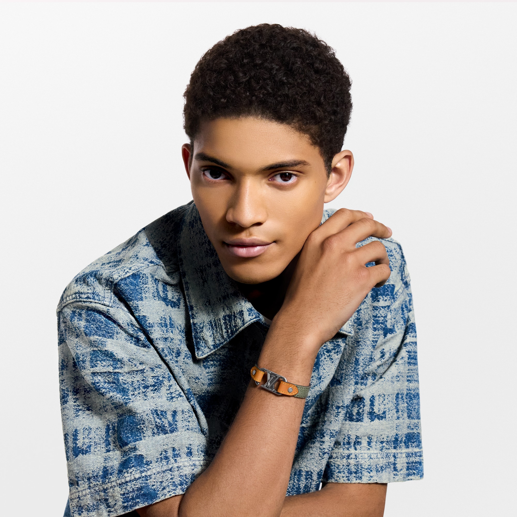 LV Slim Dimension Monogram Surplus Bracelet  in Men