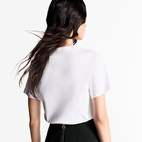 LV Stamp T-Shirt in Women's Ready-to-Wear Tops collections by Louis Vuitton (Product zoom)