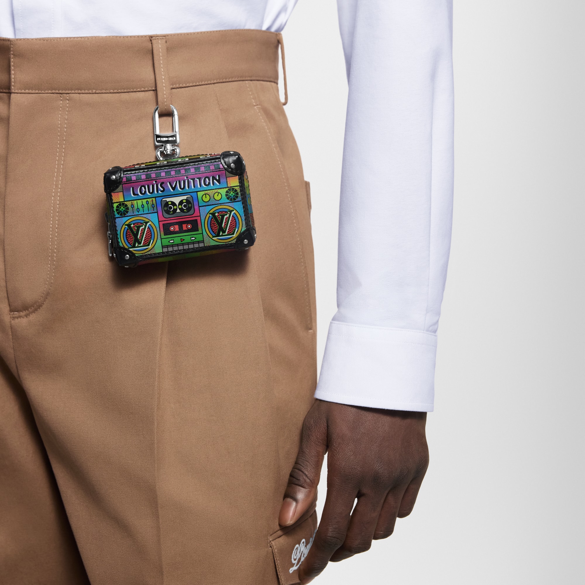 LV Stereo Bag Charm S00 in Men