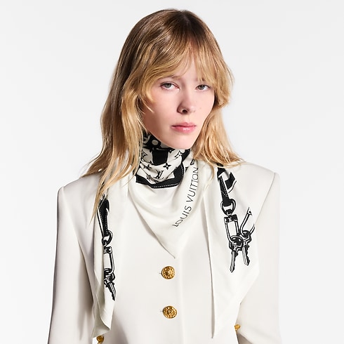 LV Straps Triangle S00 in Women's Accessories Silk Squares and Bandeaux collections by Louis Vuitton (Product zoom)