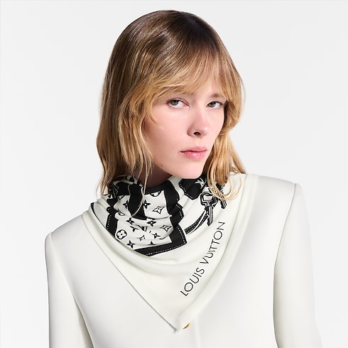 LV Straps Triangle S00 in Women's Accessories Silk Squares and Bandeaux collections by Louis Vuitton (Product zoom)