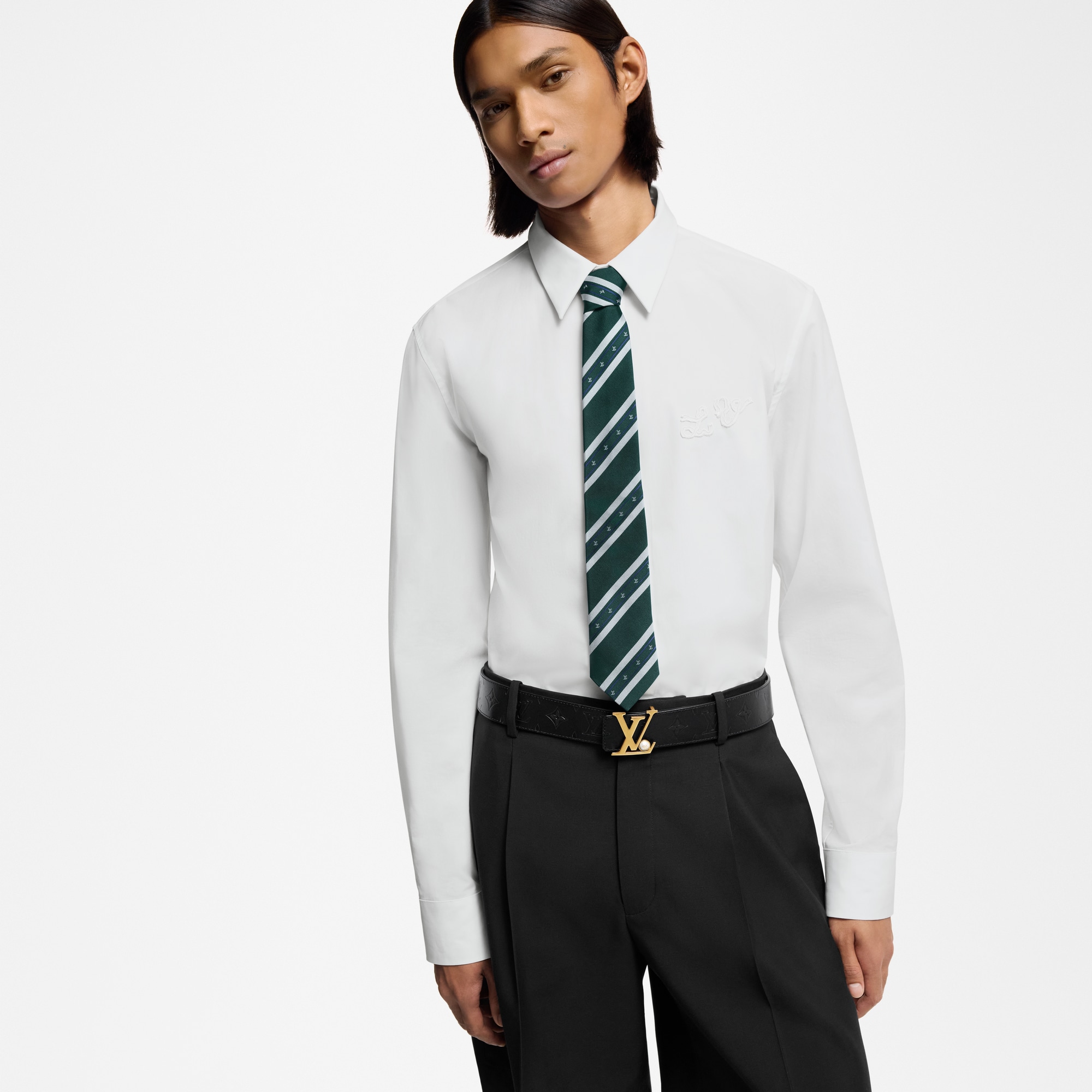 LV Stripes Tie S00 in Men