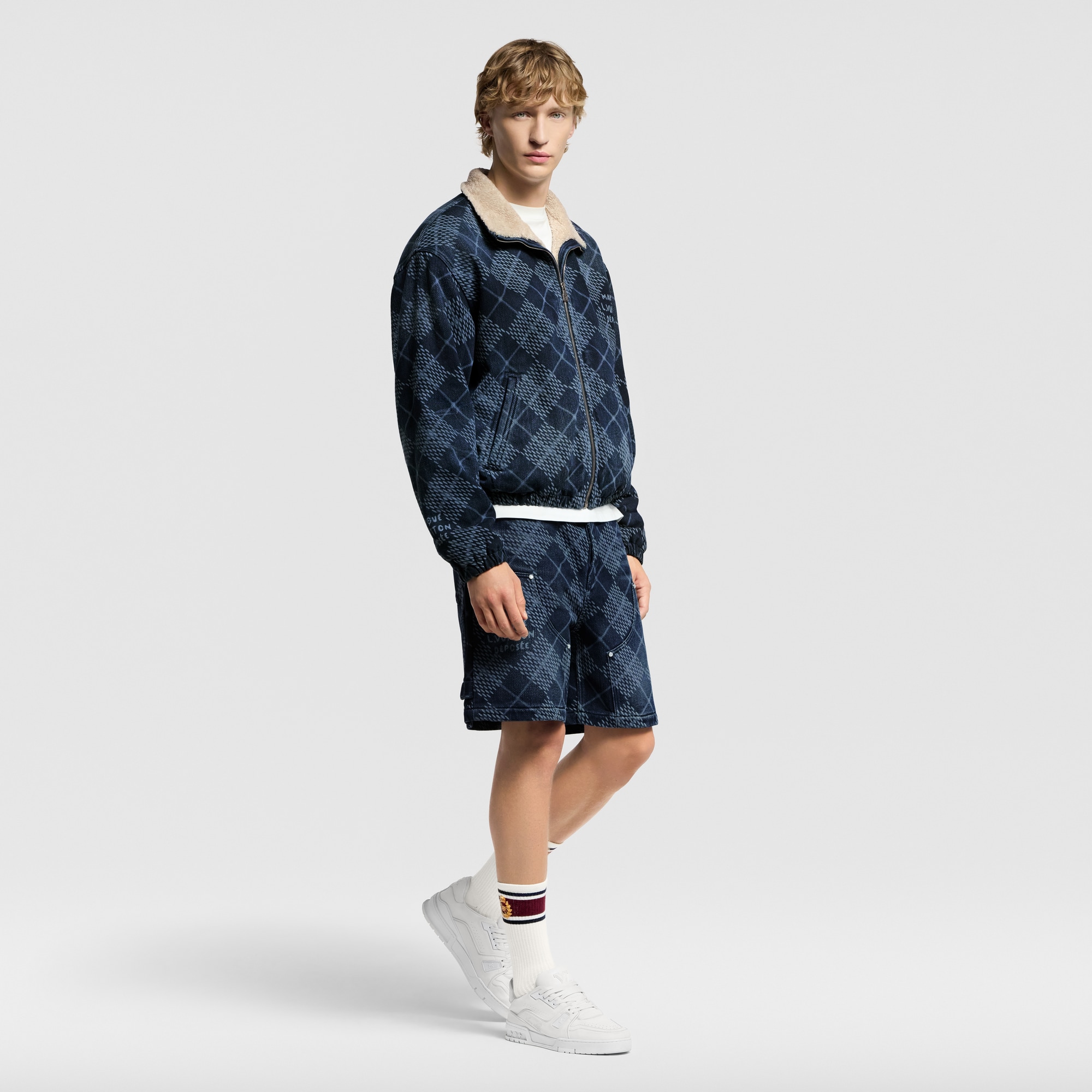 LV Trainer Distressed Sneaker  in Men