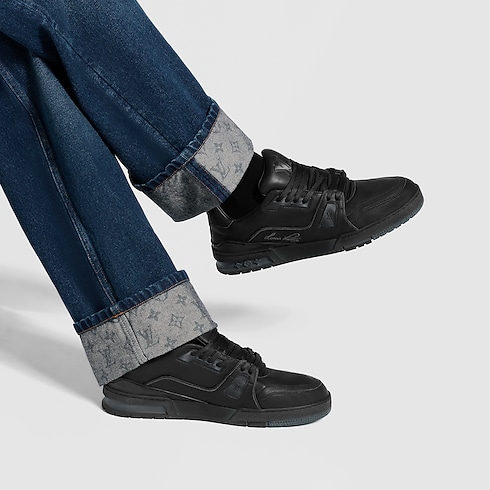 LV Trainer Distressed Sneaker in New's For Men New Formal collections by Louis Vuitton (Product zoom)
