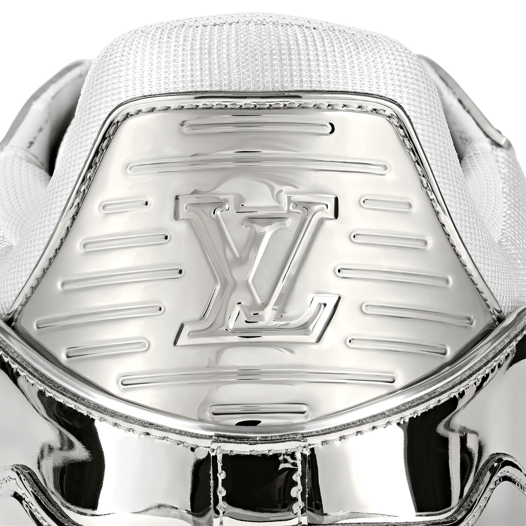 louis vuitton silver trainers
