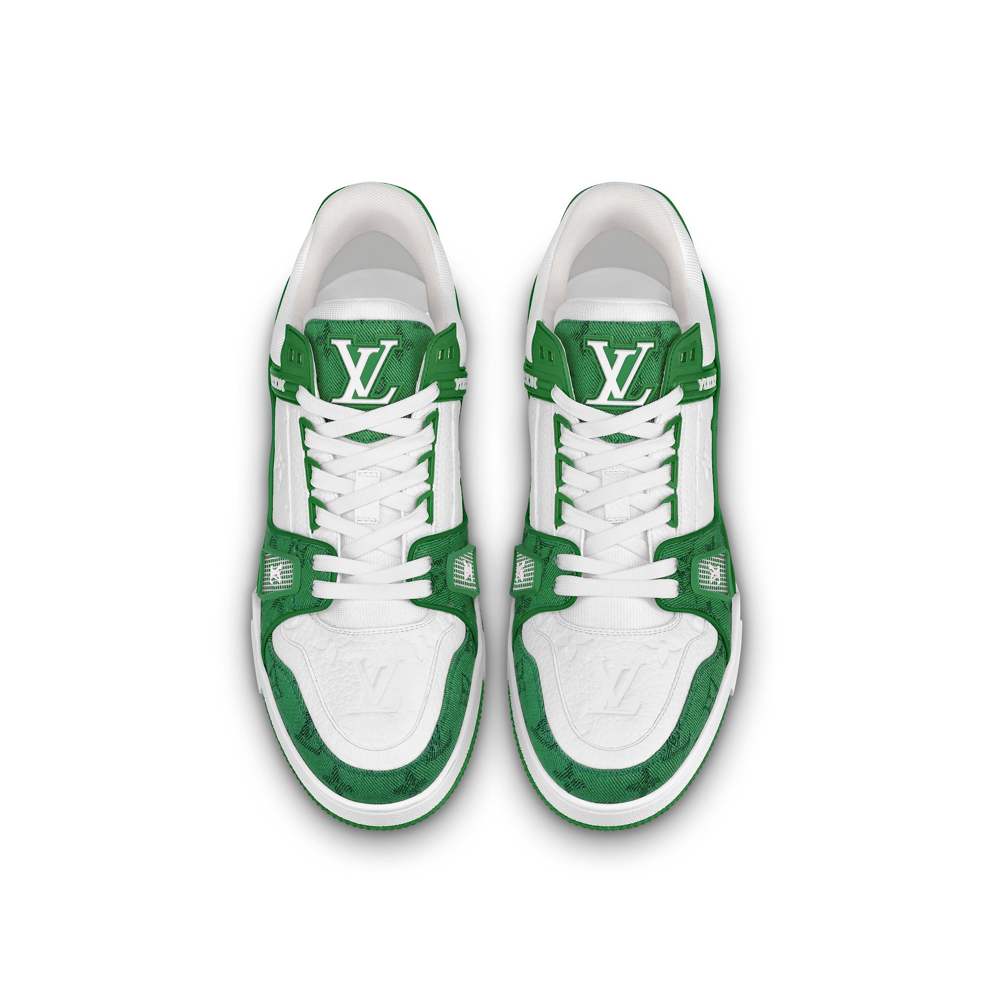 lv shoes green