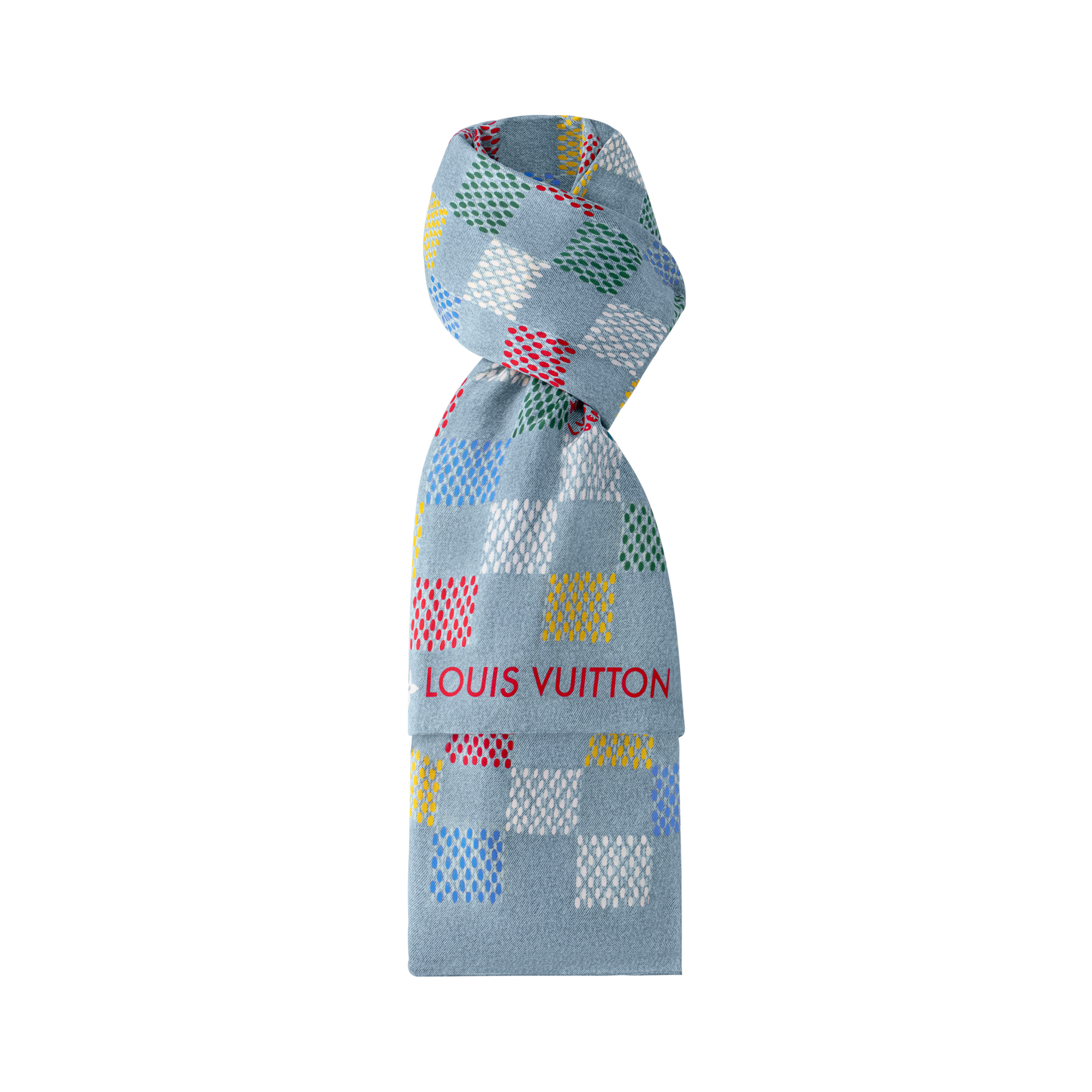 LV Vers Damier Denim Stole S00 in Men