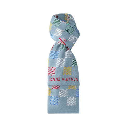 LV Vers Damier Denim Stole S00 in Men's Accessories Scarves collections by Louis Vuitton (Product zoom)