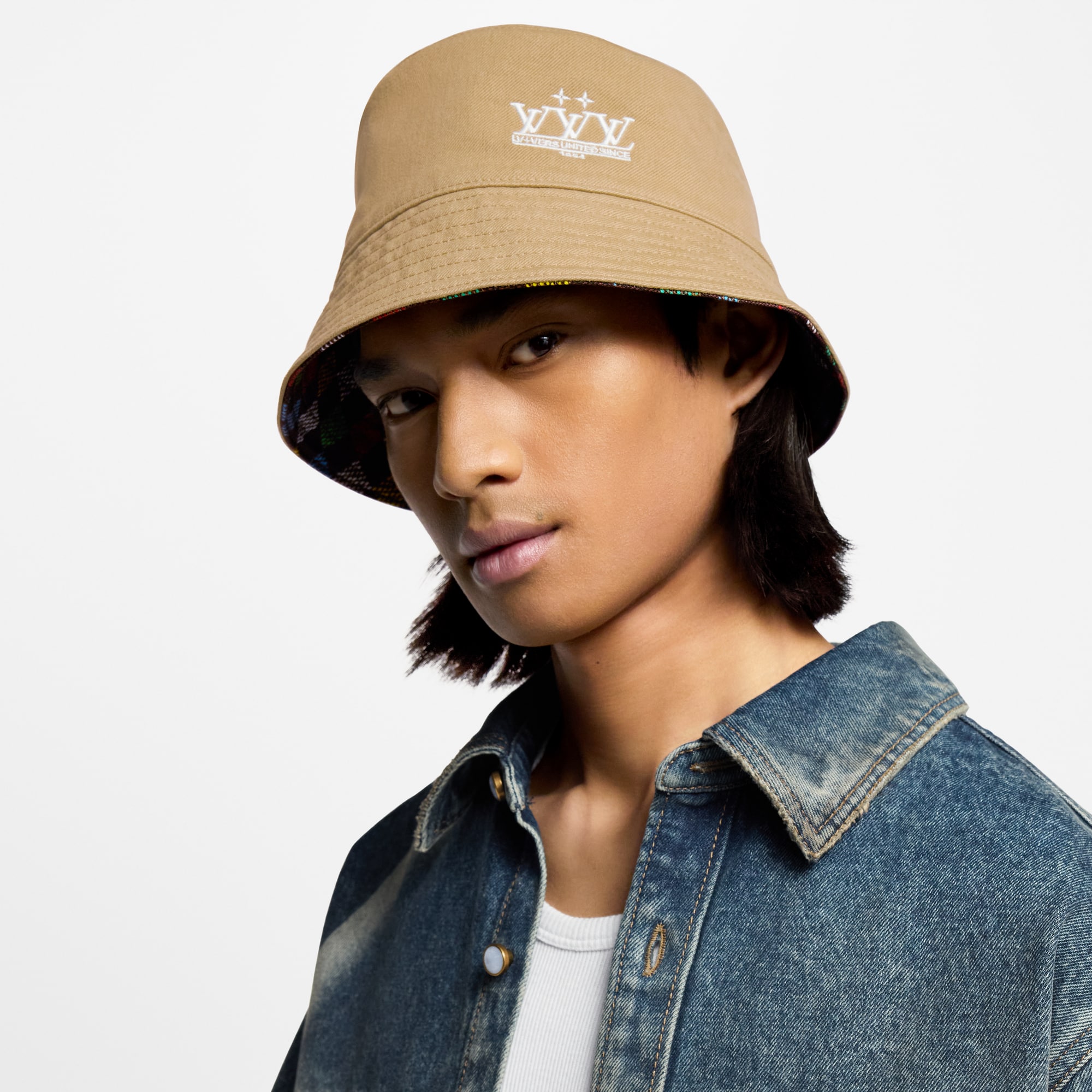 LV Vers Damier Reversible Bucket Hat S00 in Men