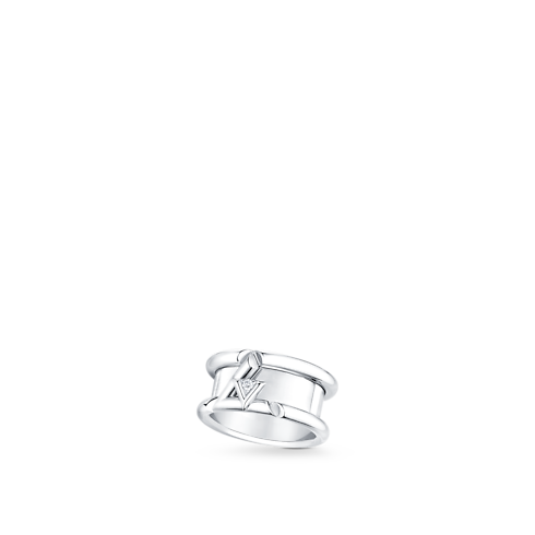 LV Volt One Band Ring, White Gold And Diamond in Jewellery's Categories All Fine Jewellery collections by Louis Vuitton (Product zoom)