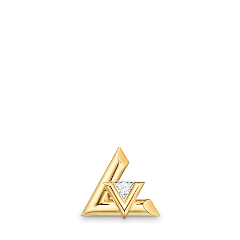LV Volt One Stud, Yellow Gold And Diamond - PER UNIT in Jewellery's Categories All Fine Jewellery collections by Louis Vuitton (Product zoom)