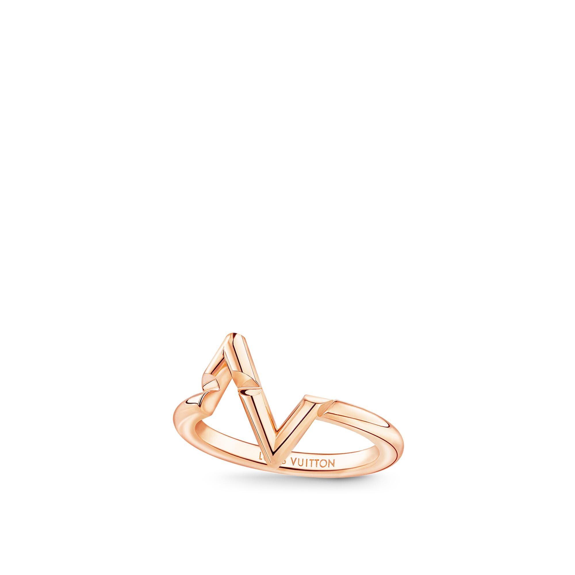 LV Volt Upside Down Ring, Pink Gold - Jewellery | LOUIS VUITTON