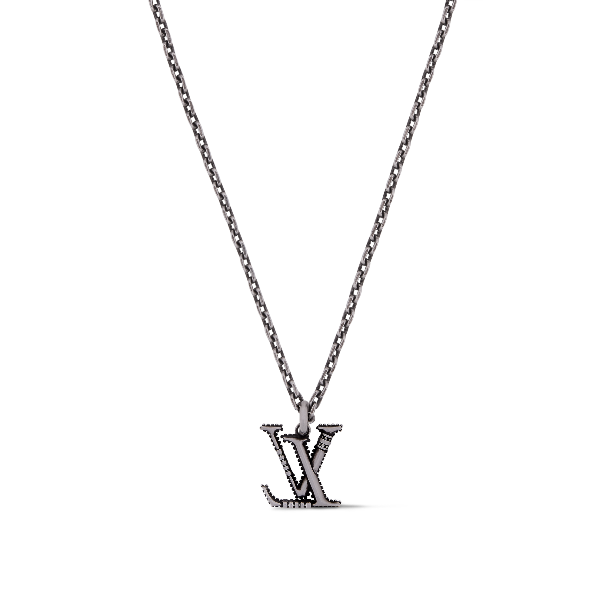 Louis vuitton ネックレスエセンシャル v ネックレス v シルバー ルイ 