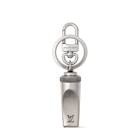 LV Whistle Key Holder and Bag Charm back view