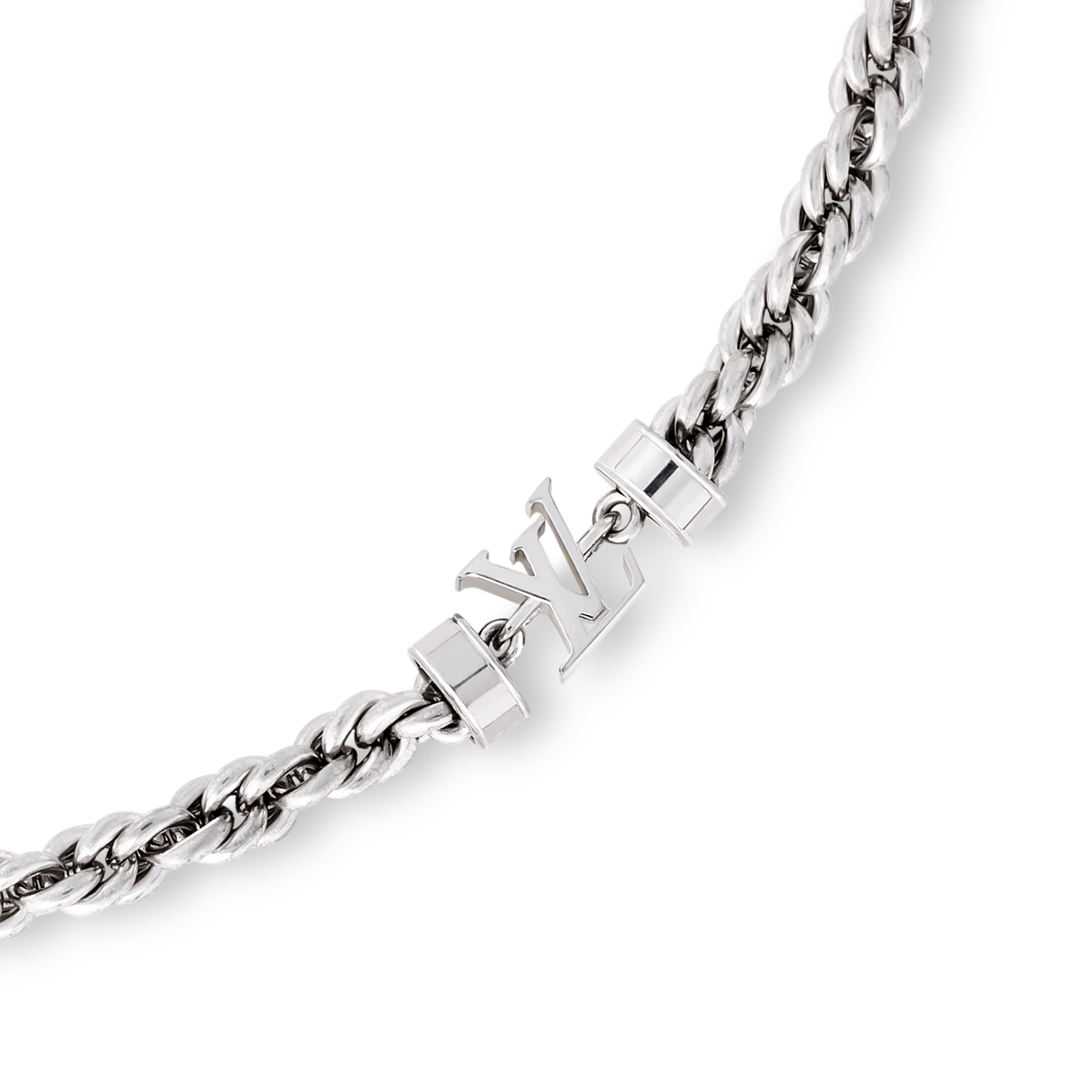 LV Wire Necklace S00 in Men