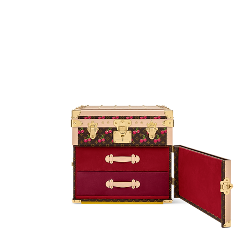 LV x TM Courrier Lozine Carré Cherry Other Monogram Canvas in Trunks, Travel and Home's Trunks and Boxes Trunks and Suitcases collections by Louis Vuitton (Product zoom)