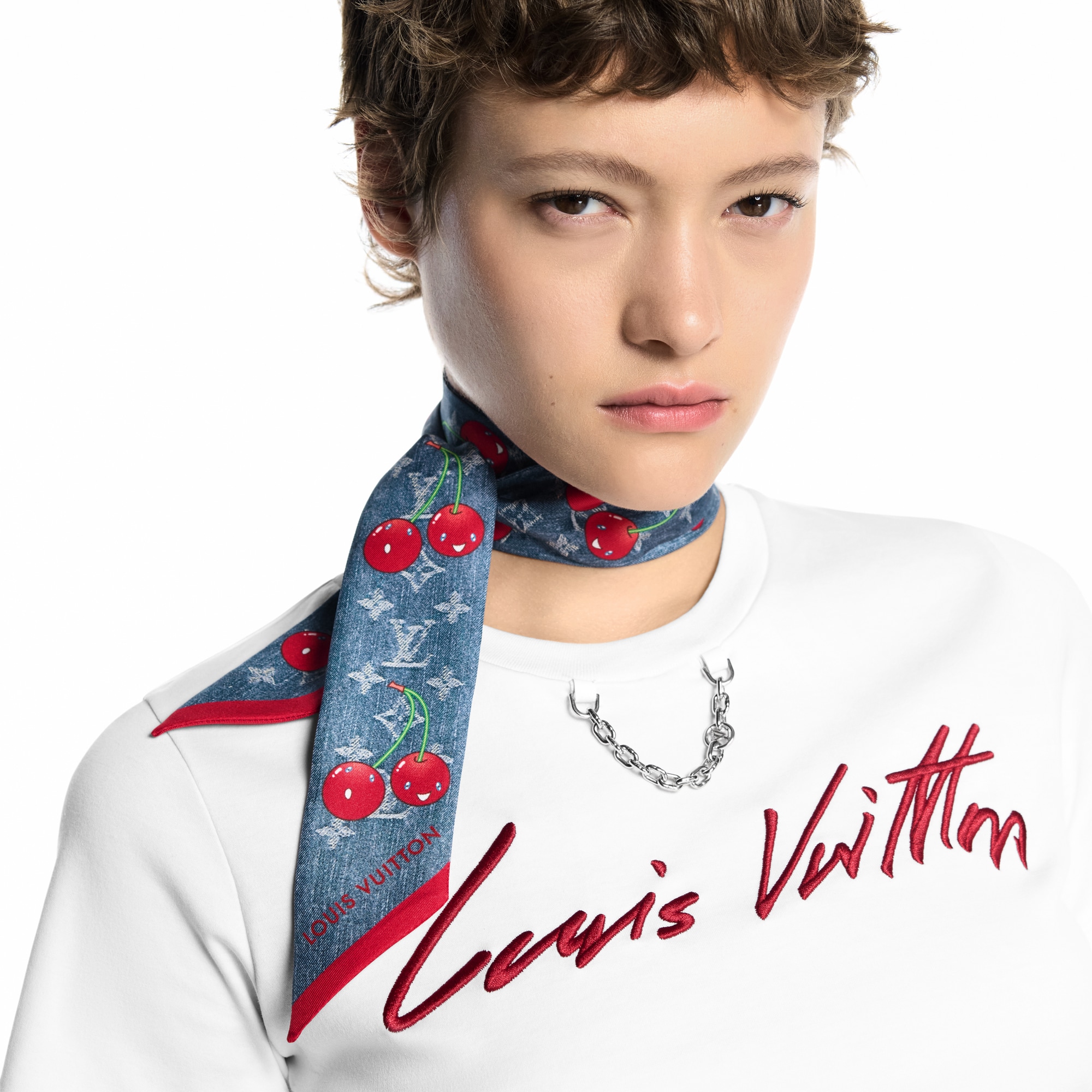 LV x TM Denim Cerise Bandeau S00 in Women