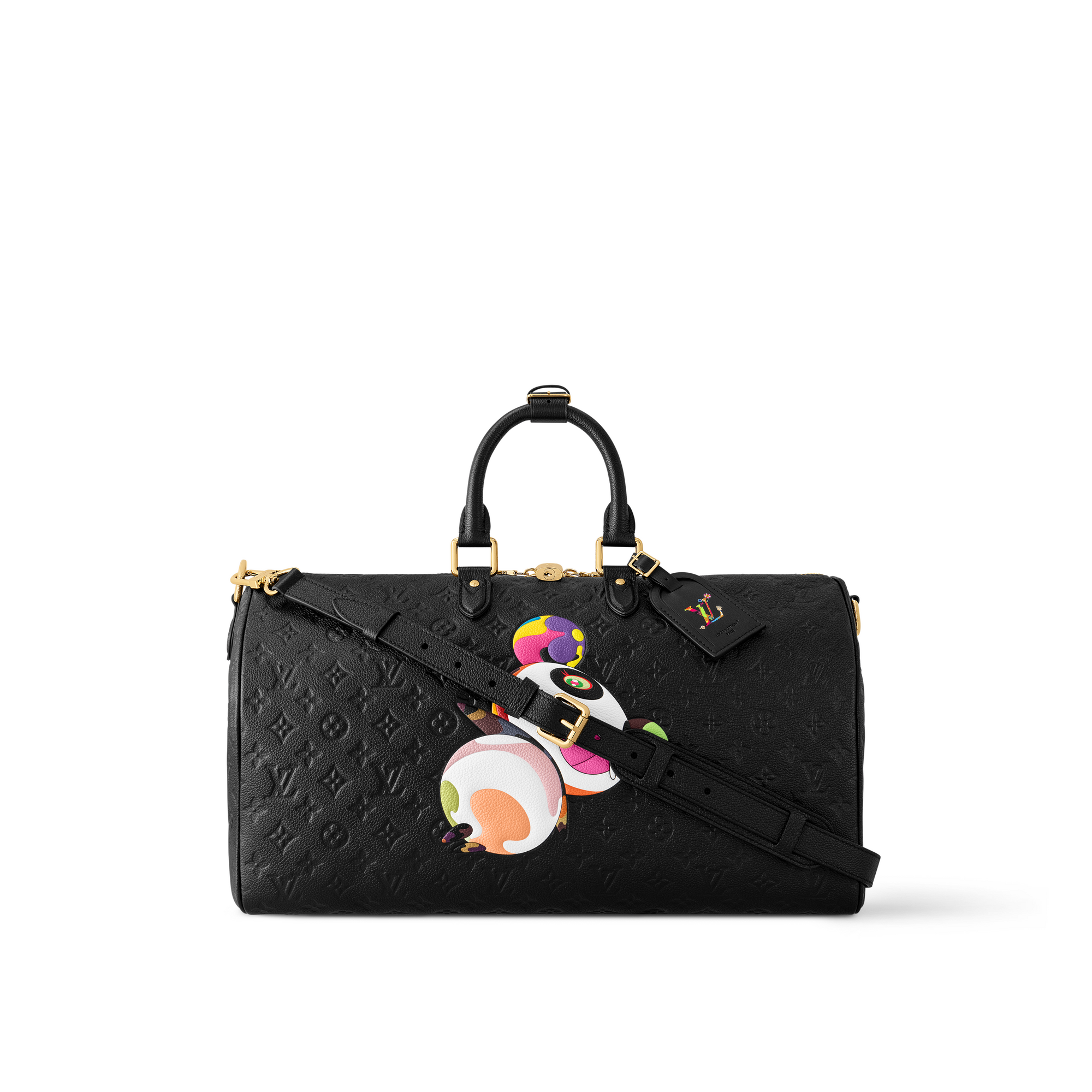 LV x TM Keepall Bandoulière 45 Monogram Empreinte Leather in Men