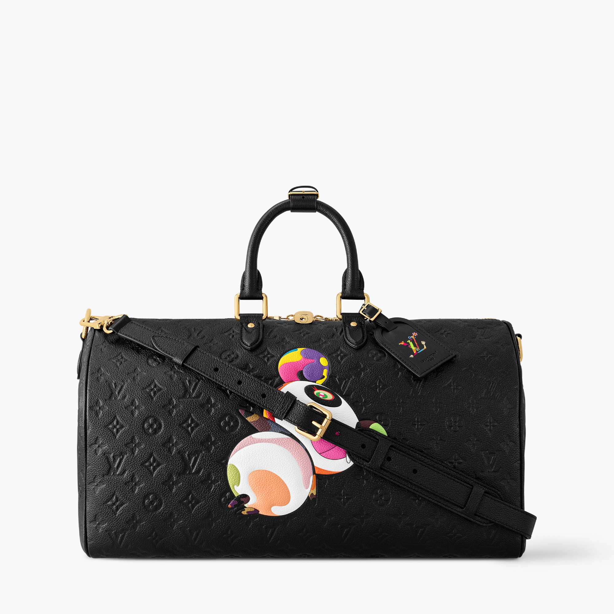 LV x TM Keepall Bandoulière 45 Monogram Empreinte Leather Bags