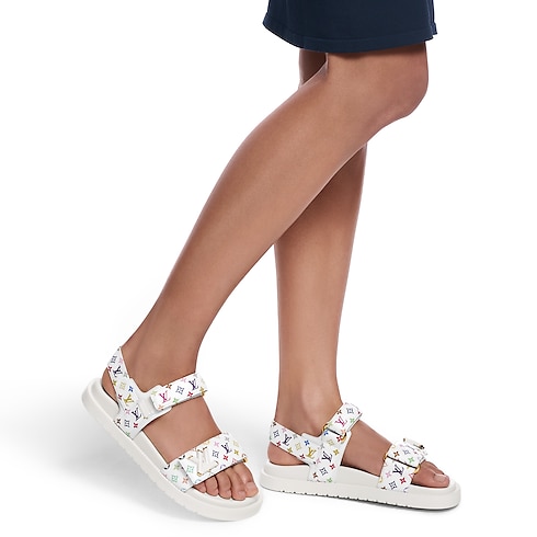 LV x TM LV Sunset Flat Comfort Sandal in Women's Shoes Sandals and Espadrilles collections by Louis Vuitton (Product zoom)