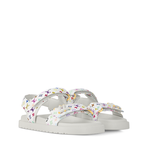 LV x TM LV Sunset Flat Comfort Sandal in Women's Shoes Sandals and Espadrilles collections by Louis Vuitton (Product zoom)