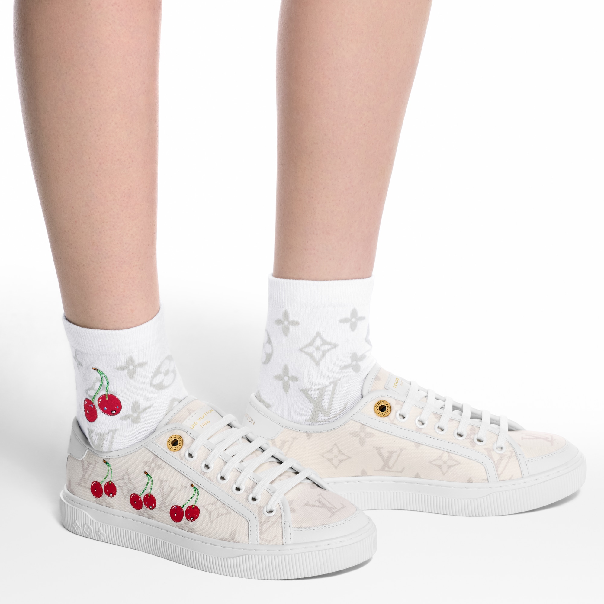 LV x TM Monogram Cerise Socks S00 in Women