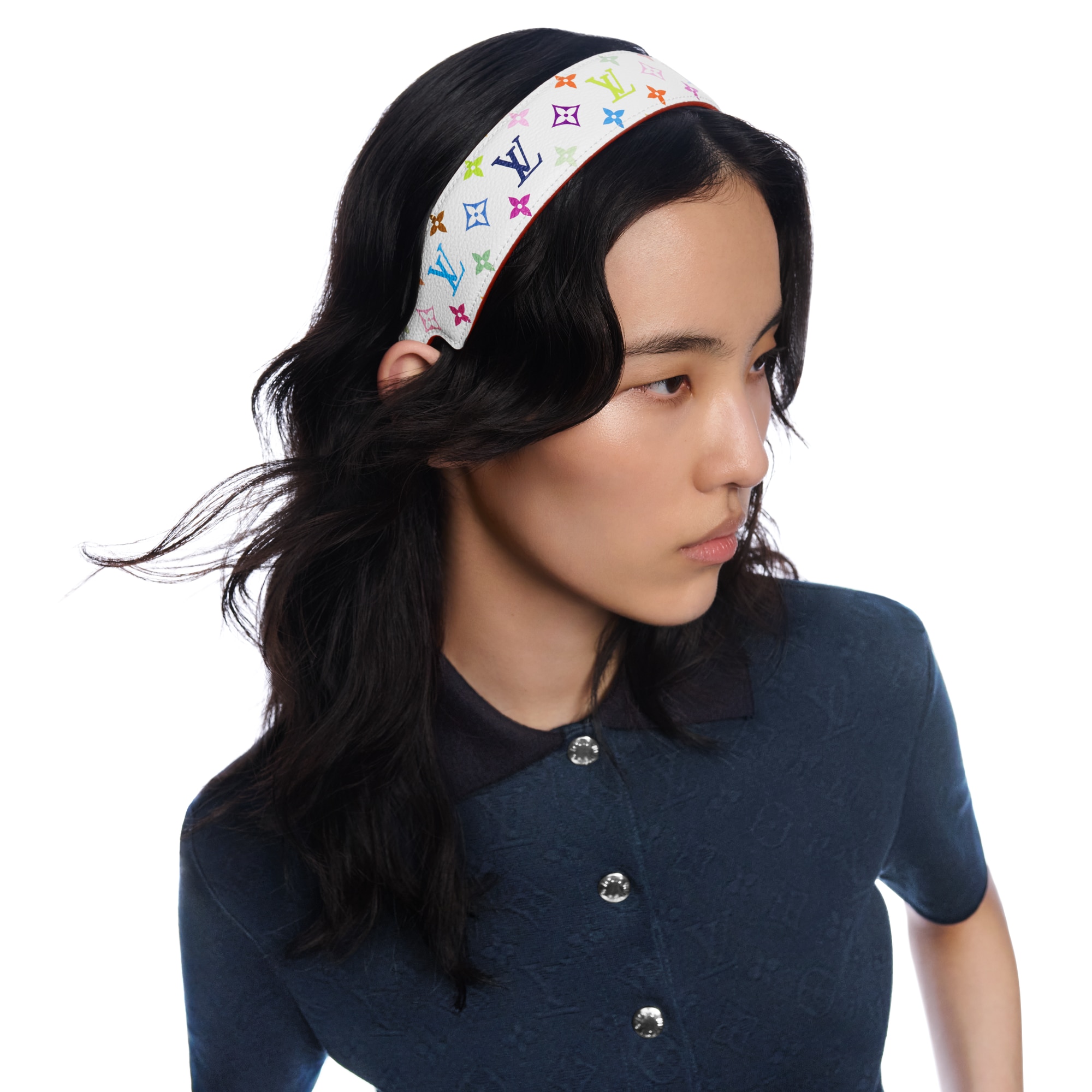 LV x TM Monogram Multicolor LV Outline Headband S00  display picture 2