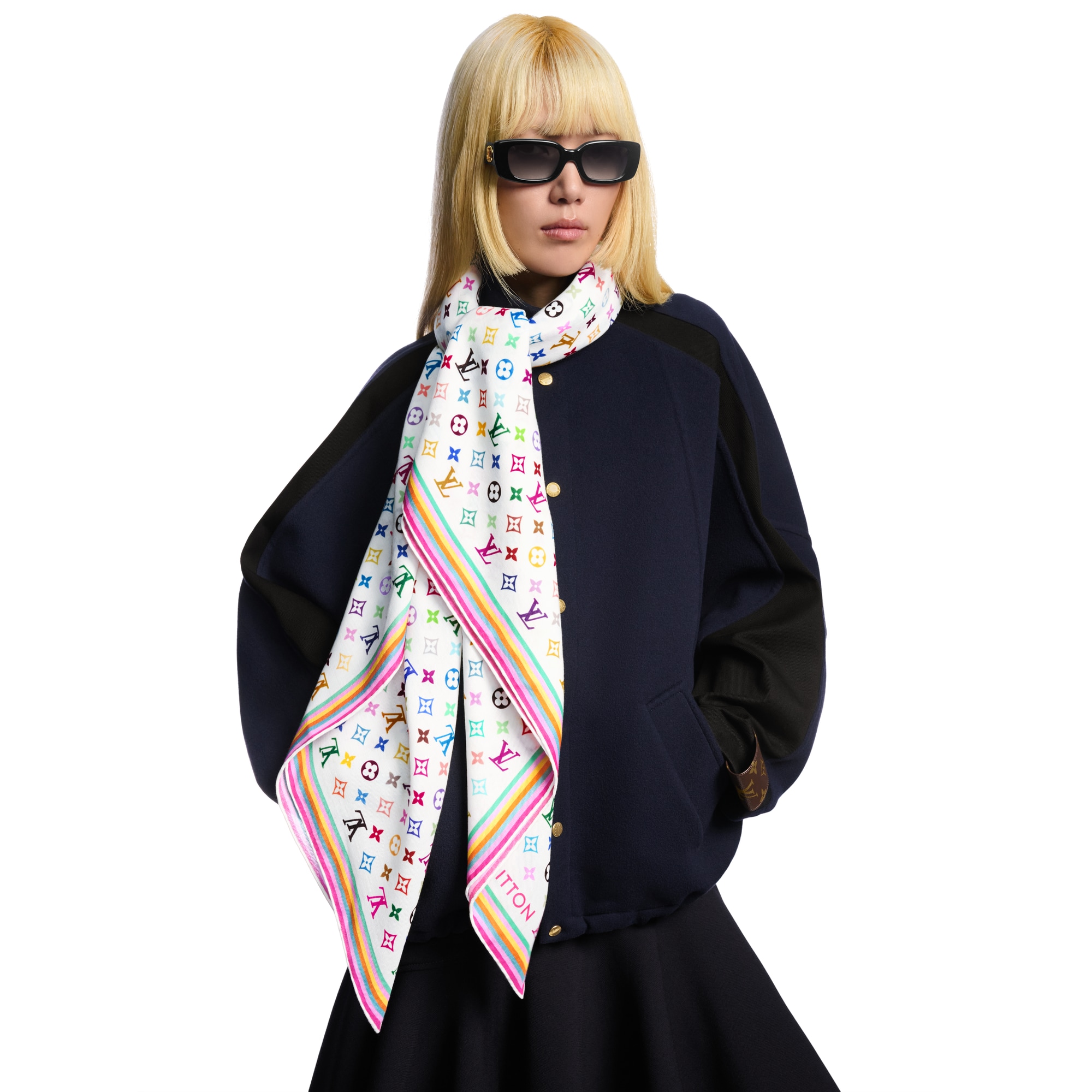 LV x TM Monogram Multicolor Shawl S00 in Women