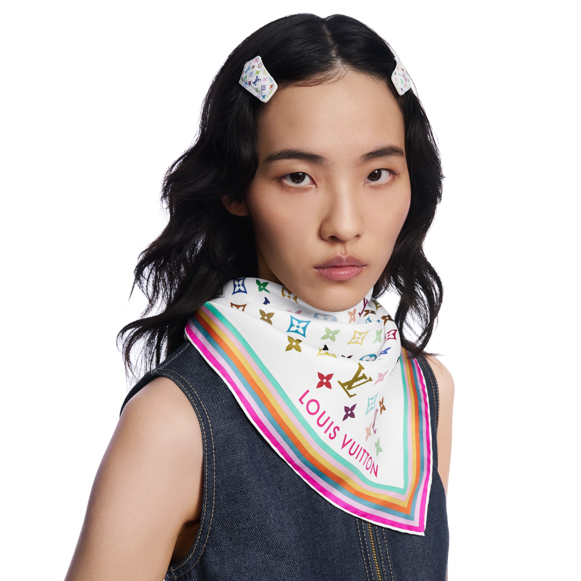 LV x TM Monogram Multicolor Square 90 S00 in Women