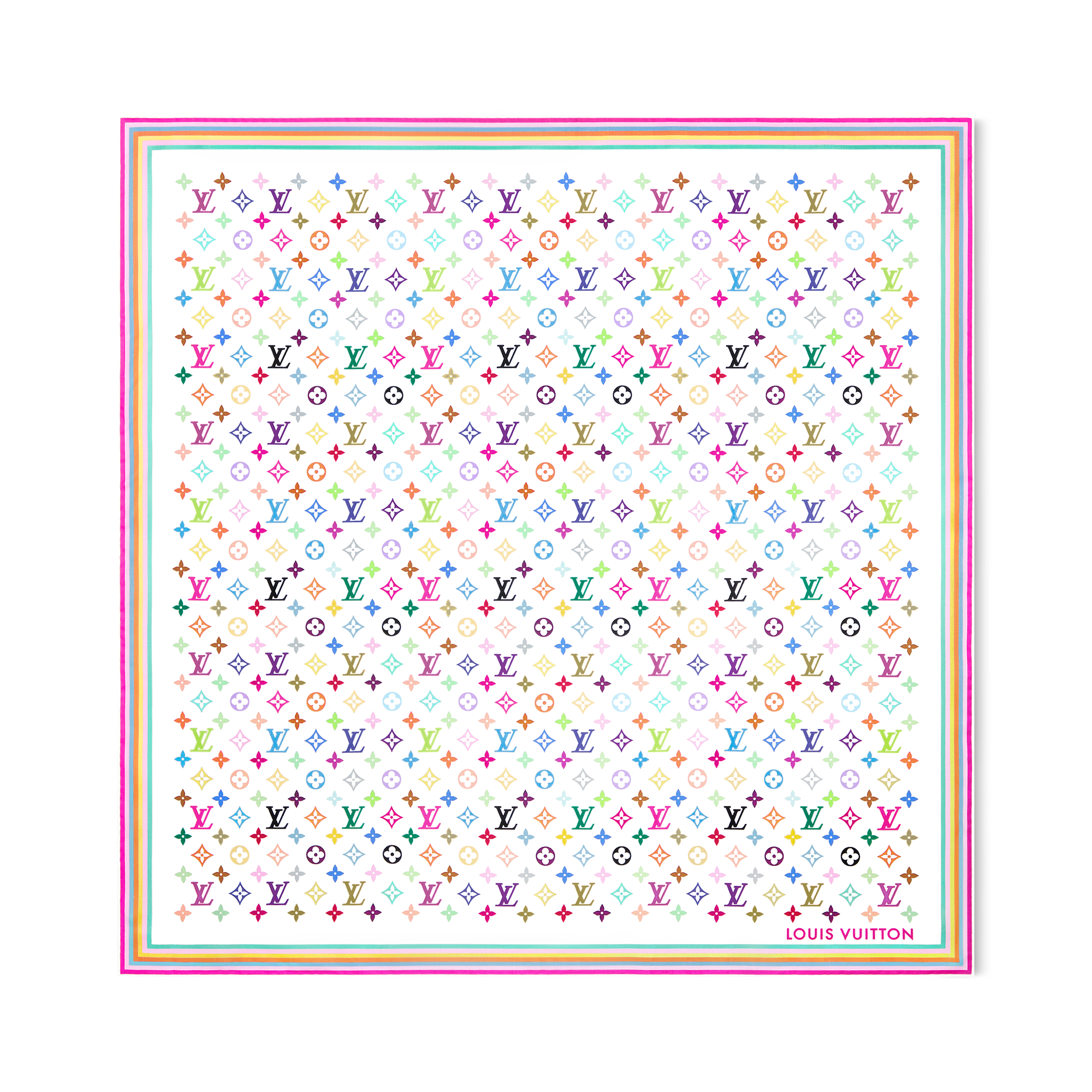 LV x TM Monogram Multicolor Square 90 S00 in Women