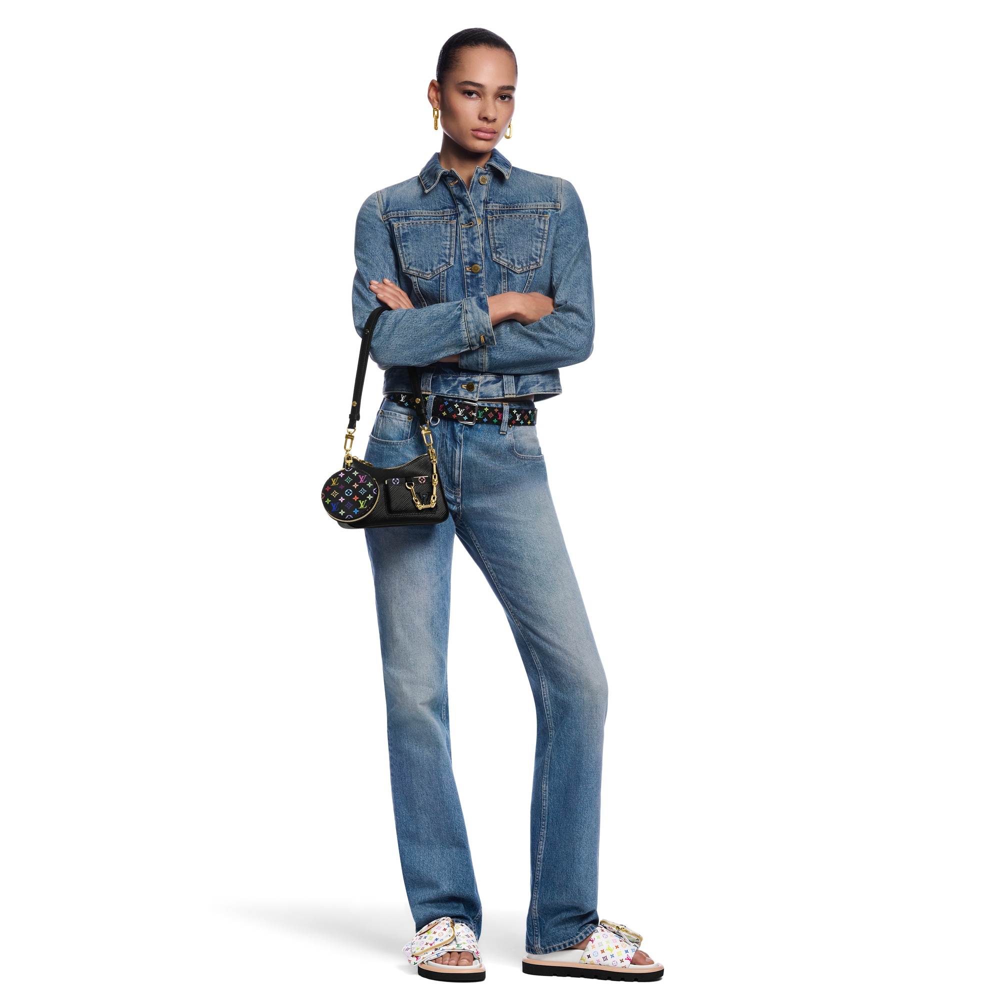 LV x TM Pool Pillow Flat Comfort Mule  in Women