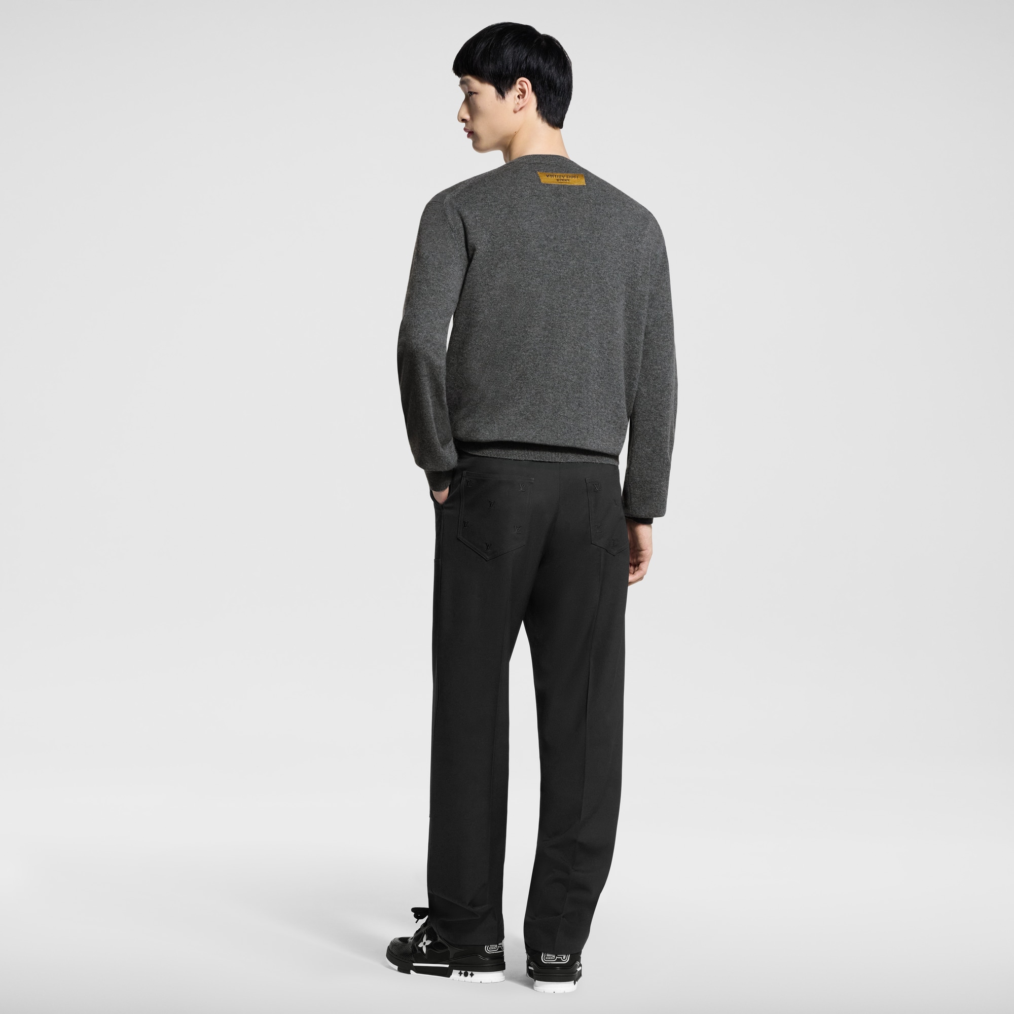 LVSE LV Embossed Crewneck  in Men