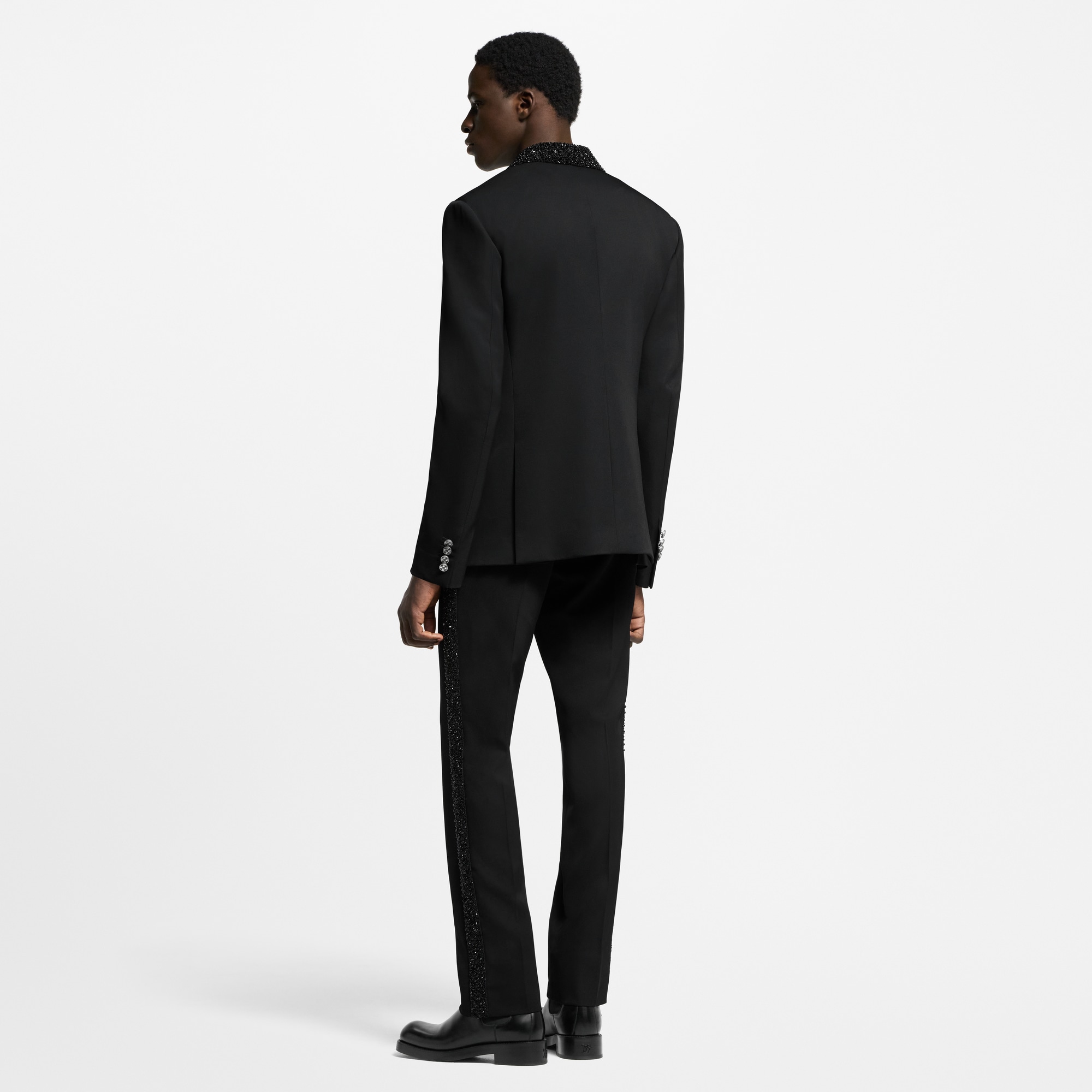 Made To Order Embellished Evening Cigarette Pants  in Men