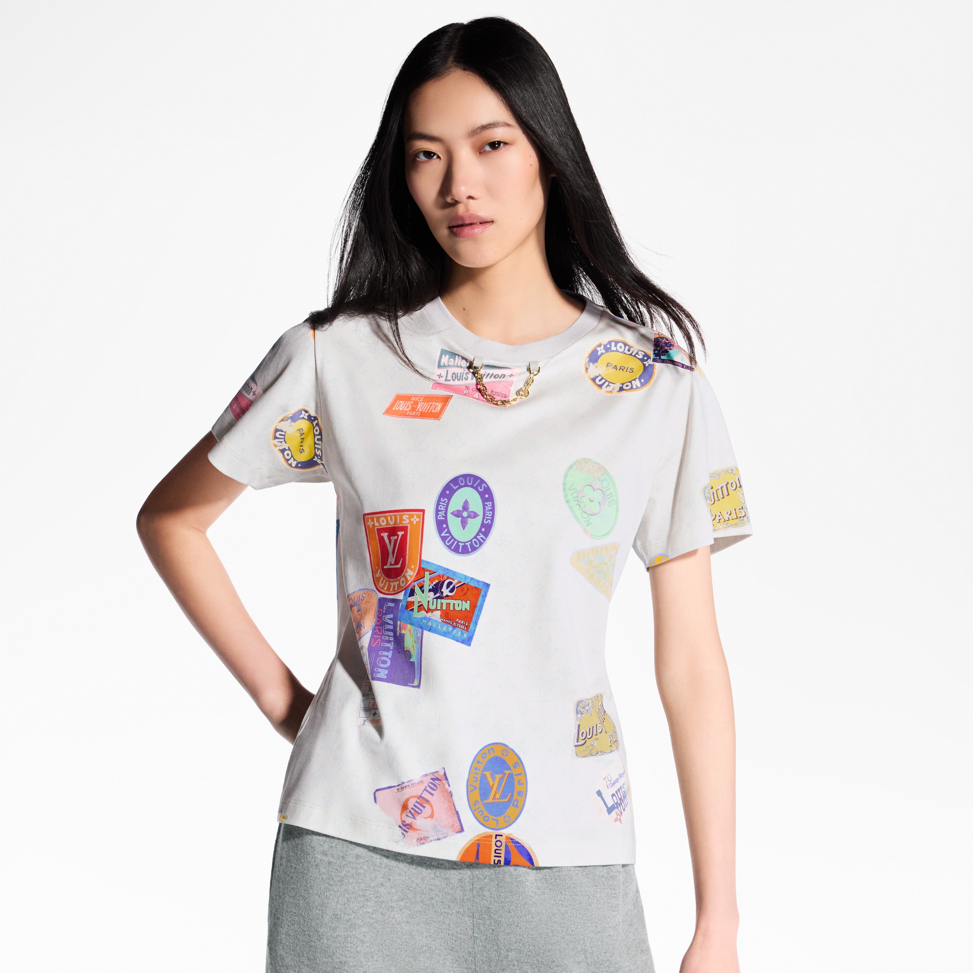 Mahina Patch Print T-Shirt  in Women