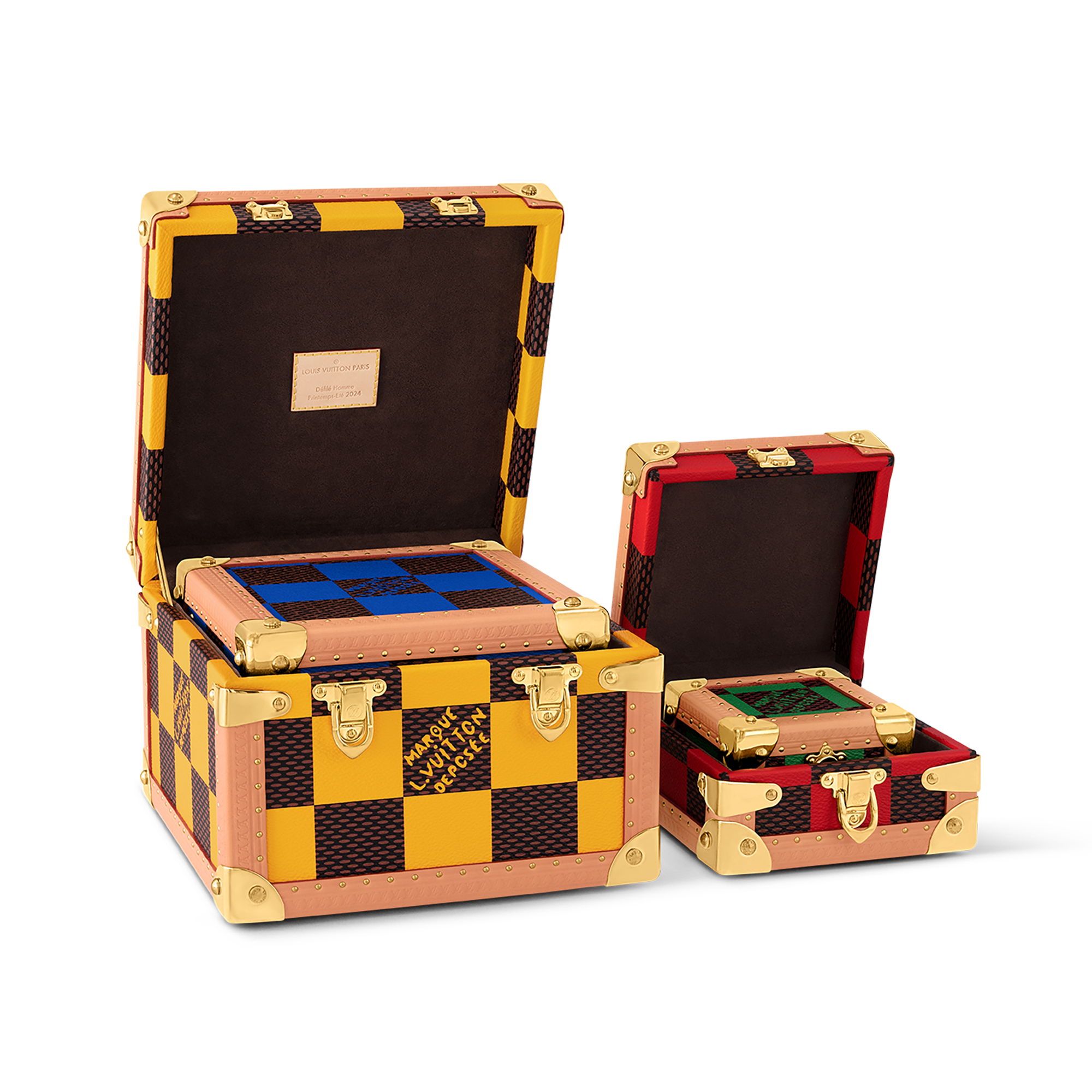 Malle Pyramide Damier Pop Mutlicolor Damier Other in Les Extraordinaires