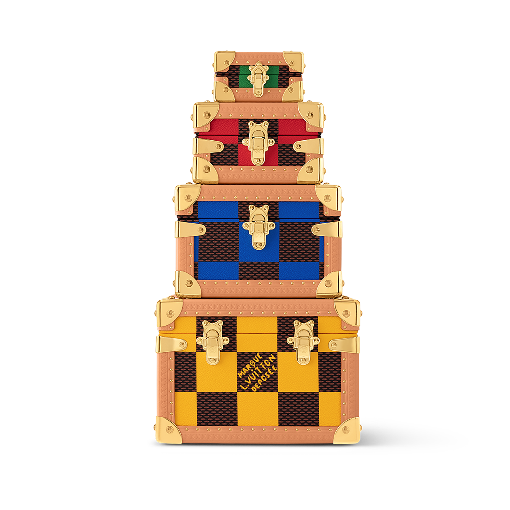 Malle Pyramide Damier Pop Mutlicolor Damier Other in Les Extraordinaires