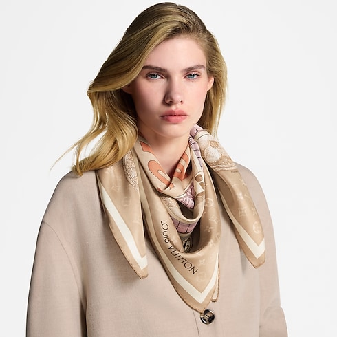 Malles Merveilleuses Square 90 S00 in Women's Accessories Silk Squares and Bandeaux collections by Louis Vuitton (Product zoom)