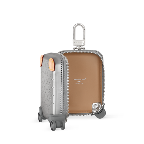 Micro Horizon Aluminum Bag Charm interior view