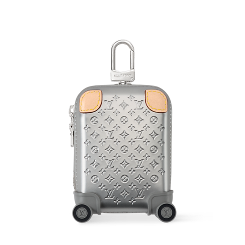 Micro Horizon Aluminum Bag Charm front view